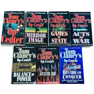 Tom Clancy Op-Center Books 1-7 Sequential Series Lot Thriller